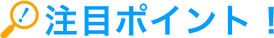 注目ポイント